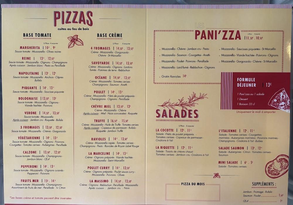 PIZZERIA COME A CASA - Menu Image 1